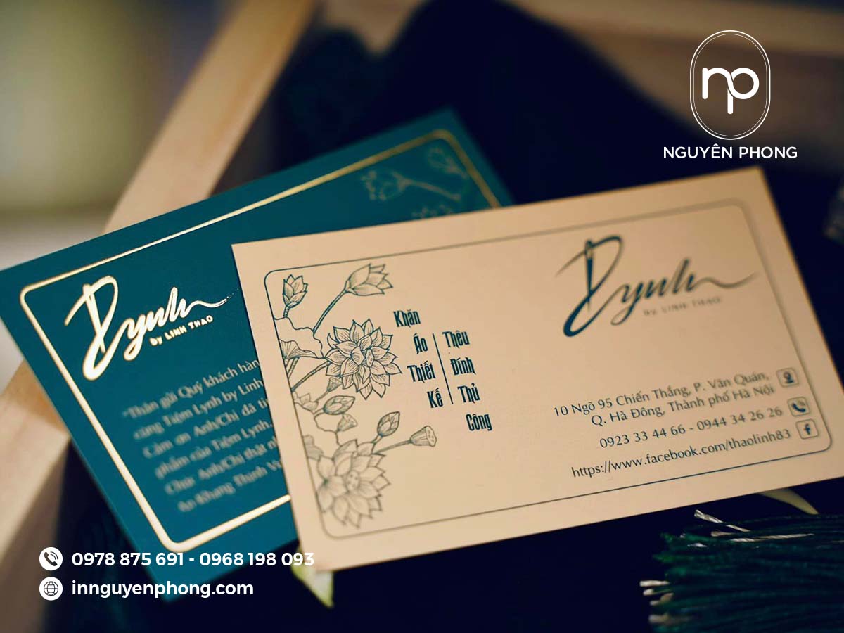 Thiết kế miễn phí cho khách hàng đặt in namecard tại Xưởng in Nguyên Phong